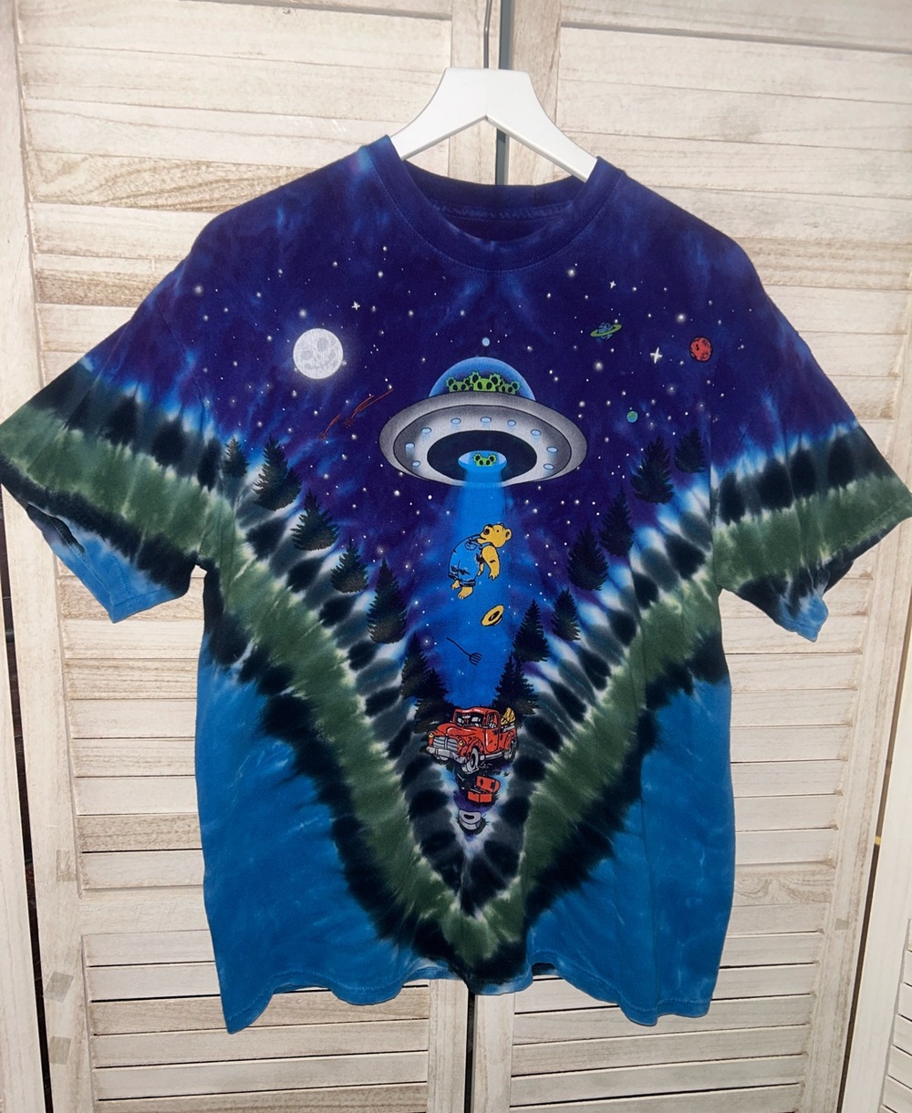 Liquid Blue Grateful Dead Tie-Dye T Shirt. Size XL